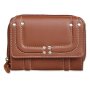 Tillberg ladies wallet real leather 10x13x2.5 cm cognac