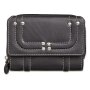 Tillberg ladies wallet real leather 10x13x2.5 cm black