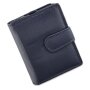 Tillberg ladies wallet made from real nappa leather 12x9x3 cm navy blue