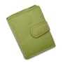 Tillberg ladies wallet made from real nappa leather 12x9x3 cm pastel green