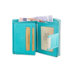 Tillberg ladies wallet 10 cm x 12 cm x 2 cm sea blue