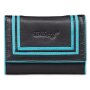 Tillberg ladies wallet made from real nappa leather 10x13x1.5 cm turquoise
