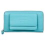 Tillberg ladies wallet made from real nappa leather 10x19x3,5 cm sea blue