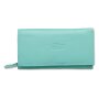 Tillberg ladies wallet made of real nappa leather 10x19x3 cm mint