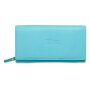 Tillberg ladies wallet made of real nappa leather 10x19x3 cm sea blue