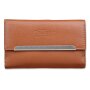 Tillberg ladies wallet made from real nappa leather 9,5x16x2 cm cognac