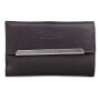 Tillberg ladies wallet made from real nappa leather 9,5x16x2 cm black