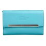 Tillberg ladies wallet made from real nappa leather 9,5x16x2 cm sea blue