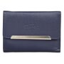 Tillberg ladies wallet made from real nappa leather 10x14x2 cm navy blue