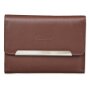 Tillberg ladies wallet made from real nappa leather 10x14x2 cm reddish brown