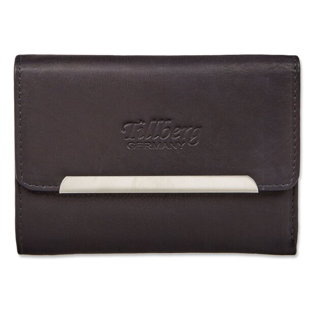 Tillberg ladies wallet made from real nappa leather 10x14x2 cm black