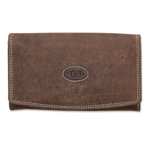 Wild Real Only!!! ladies wallet made from real leather dark brown