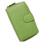 Tillberg womens wallet wallet made of genuine leather 14.5x9x3.5 cm A.Green