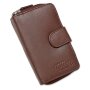 Tillberg womens wallet wallet made of genuine leather 14.5x9x3.5 cm Reddish Brown
