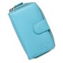 Tillberg womens wallet wallet made of genuine leather 14.5x9x3.5 cm Sea Blue