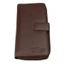 Tillberg womens wallet wallet made from real nappa leather 18.5x9.5x2.5 cm reddish brown