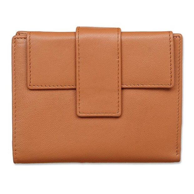 Tillberg wallet made from real leather 10x13x2 cm tan
