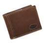 Wild Real Only!!! wallet made from real leather dark brown