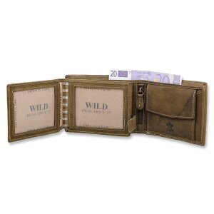 Wild Real Only!!! wallet made from real leather green