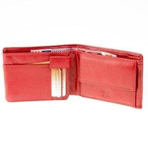 Tillberg wallet made from real water buffalo leather red
