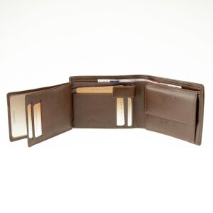 Tillberg wallet made from real water buffalo leather reddish brown