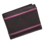 Portemonnaie Tillberg,Echt Leder,Unisex,robust,hochwertig,Querformat,schwarz/pink