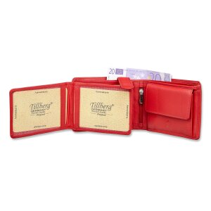 Tillberg wallet made from real nappa leather, red