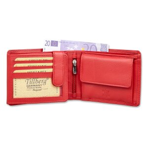 Tillberg wallet made from real nappa leather, red