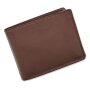 Tillberg wallet made from real nappa leather, reddish brown