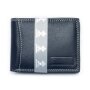Tillberg wallet made from real leather, RFID blocking, full leather, navy blue