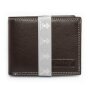Tillberg wallet made from real nappa leather, RFID blocking, full leather, dark brown