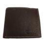 Tillberg wallet made from real leather, RFID blocking, full leather, dark brown
