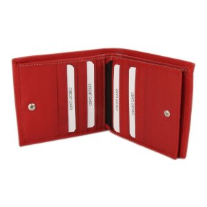 Tillberg wallet made from real leather, RFID blocking, full leather, red