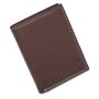 High-quality wallet made of real leather in portrait format from the brand Tillberg SR / 023 Full Leather Darkbrown