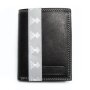 High-quality wallet made of real leather in portrait...