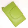 High quality and robust ladies wallet made from real leather apple green