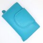 High quality and robust ladies wallet made from real leather sea blue