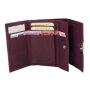 Tillberg ladies wallet made from real nappa leather 8 cm x 10,5 cm x 2,5 cm 9 cm,  purple