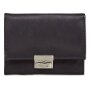 Tillberg ladies wallet made from real nappa leather 8 cm x 10,5 cm x 2,5 cm, black
