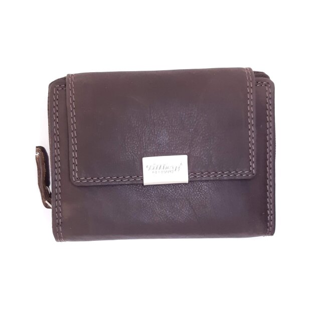 Tillberg wallet made from real nappa leather brown