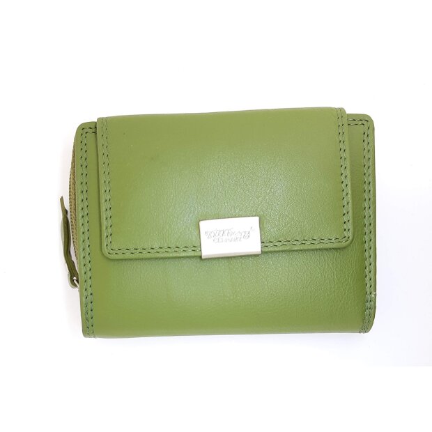 Tillberg wallet made from real nappa leather pastell green