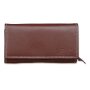 Tillberg ladies wallet made from real nappa leather 9,5 cm x 17,5 cm x 3,5 cm brown+white