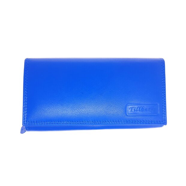 Tillberg ladies wallet made from real nappa leather 9,5 cm x 17,5 cm x 3,5 cm royal blue