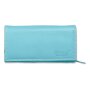 Tillberg ladies wallet made from real nappa leather 9,5 cm x 17,5 cm x 3,5 cm sea blue+white