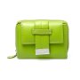 Tillberg ladies wallet made from real leather 10 cmx13cmx3cm apple green