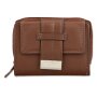 Tillberg ladies wallet made from real leather 10 cmx13cmx3cm light brown