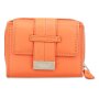 Tillberg ladies wallet made from real leather 10 cmx13cmx3cm bright orange