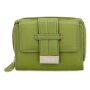 Tillberg ladies wallet made from real leather 10 cmx13cmx3cm pastel green