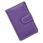 Tillberg ladies wallet made from real nappa leather 15 cm x 10 cm x 3,5 cm, purple