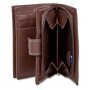 Tillberg ladies wallet made from real nappa leather 15 cm x 10 cm x 3,5 cm, brown